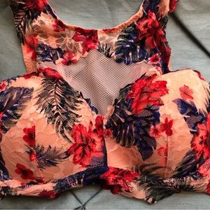 Victoria’s Secret PINK Lace and Mesh Pullover Bralette